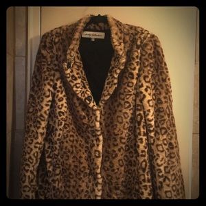 Sebby Collection leopard print coat